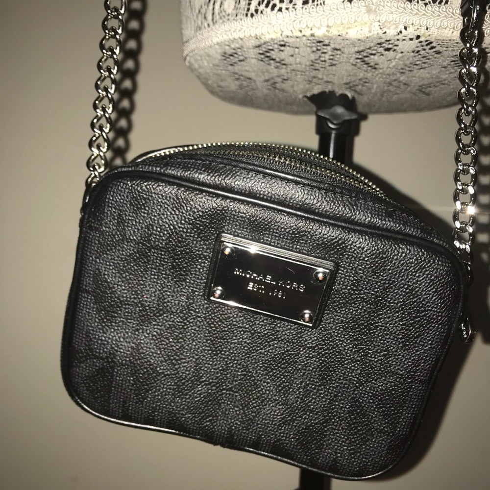 Black mini Michael Korrs satchel
